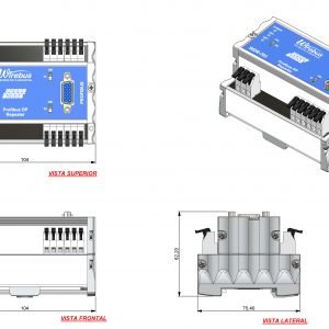 Repetidor-Profibus-DP-WDR-703-4